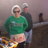 Owensboro volunteers handle exterior tasks on a Habitat build