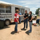 Volunteers coordinate aid with Red Cross in Wellston, OK