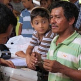 Vision screening and on-site eyeglass fitting in Honduras