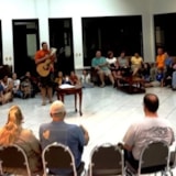 Mission team gathers in Honduras for an evening meeting