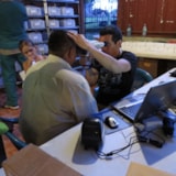Vision screening during Judah 1's medical mission in Honduras