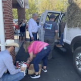 Judah 1 volunteers load relief supplies after Hurricane Helene