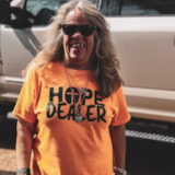 Relief volunteer on the ground in Kerrville flood response