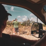 Relief team documents Kerrville flood damage from roadside