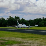 Judah 1 aircraft on the runway in Kerrville, TX flood relief