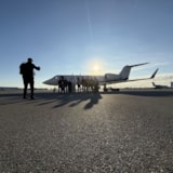 Relief team photo beside aircraft for Jamaica Hurricane Melissa