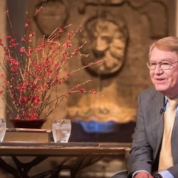 Interview setting with Dr. Tommy Combs about Living Word Ministries