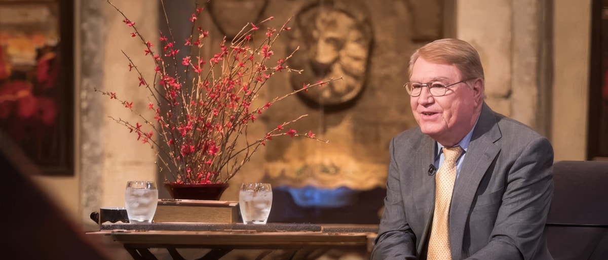 Interview setting with Dr. Tommy Combs about Living Word Ministries